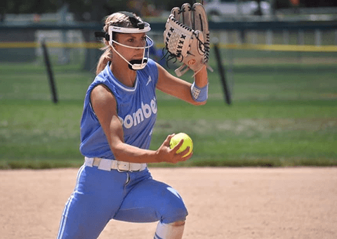 Liv S. on the field before her finger amputation